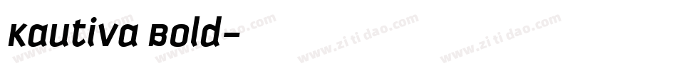 Kautiva Bold字体转换